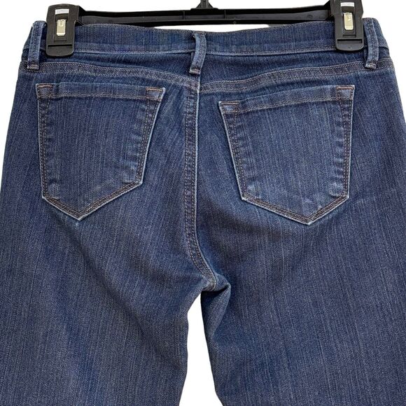 Ann Taylor LOFT Petite SZ 0P Modern Skinny Jeans Low-Rise Dark Wash Whiskered - Picture 5 of 9